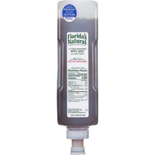 Florida's Natural 5 Plus 1 Freeze Apple Juice, 3.5 Liter -- 3 Per Case