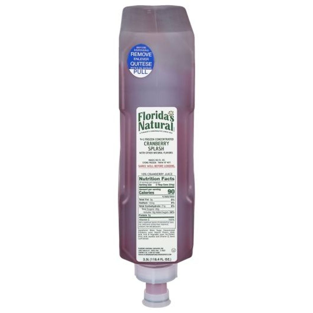 Floridas Natural 4 Plus 1 Concentrated Cranberry Splash, 3.5 Liter -- 3 per case