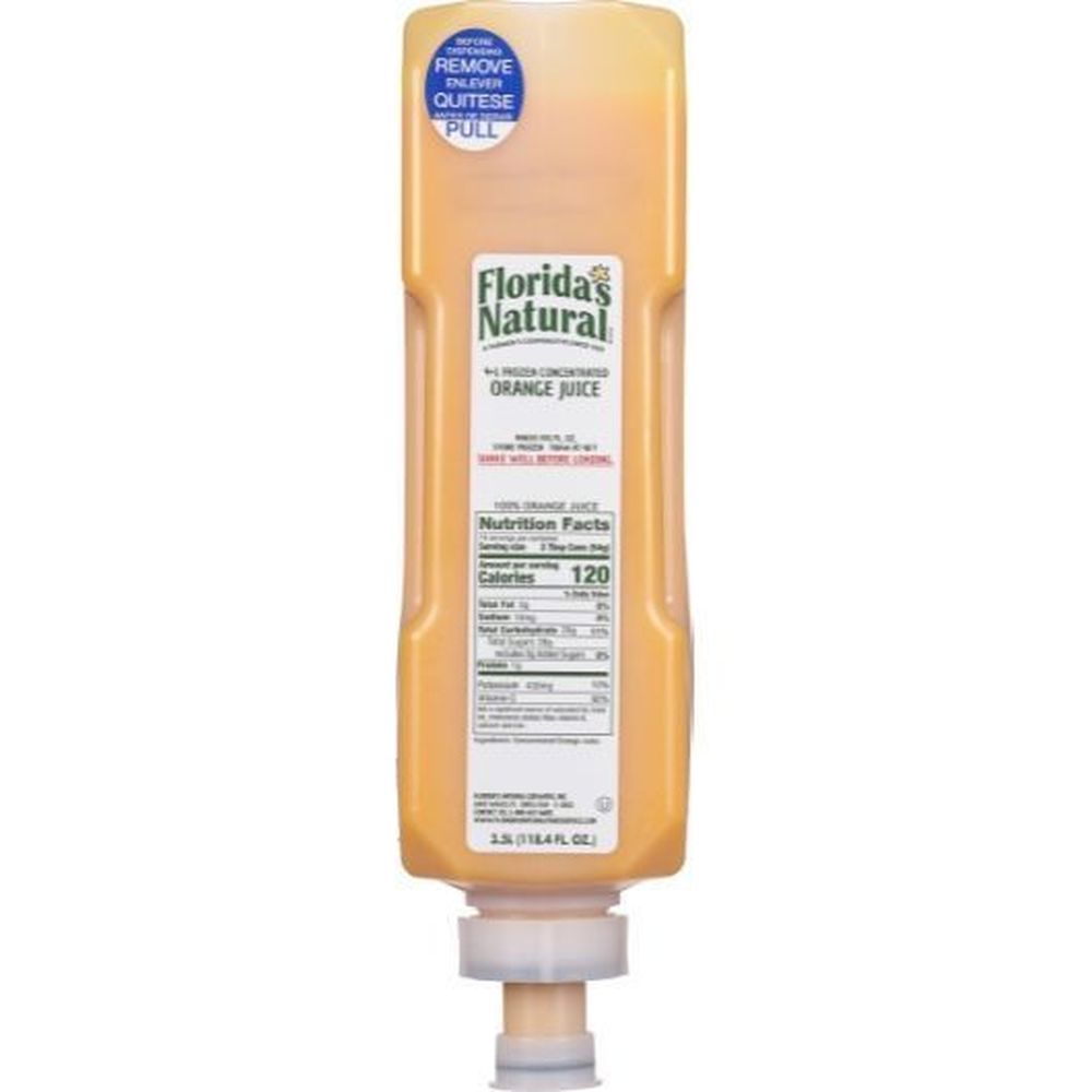 Florida's Natural 4 Plus 1 Orange Juice, 3.5 Liter -- 3 Per Case