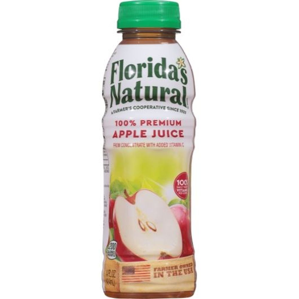 Florida's Natural Apple Juice, 14 Fluid Ounce -- 12 Per Case