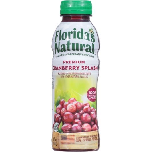 Florida's Natural Cranberry Splash, 14 Fluid Ounce -- 12 Per Case