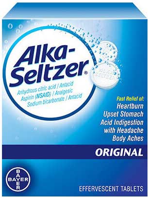 Alka-seltzer Original Effervescent Tablets, 36 Count -- 30 Per Case
