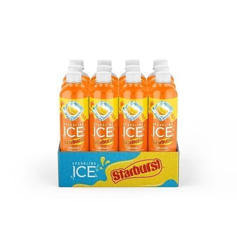 Sparkling Ice Starburst Orange Sparkling Water, 17 Fluid Ounce -- 12 Per Case