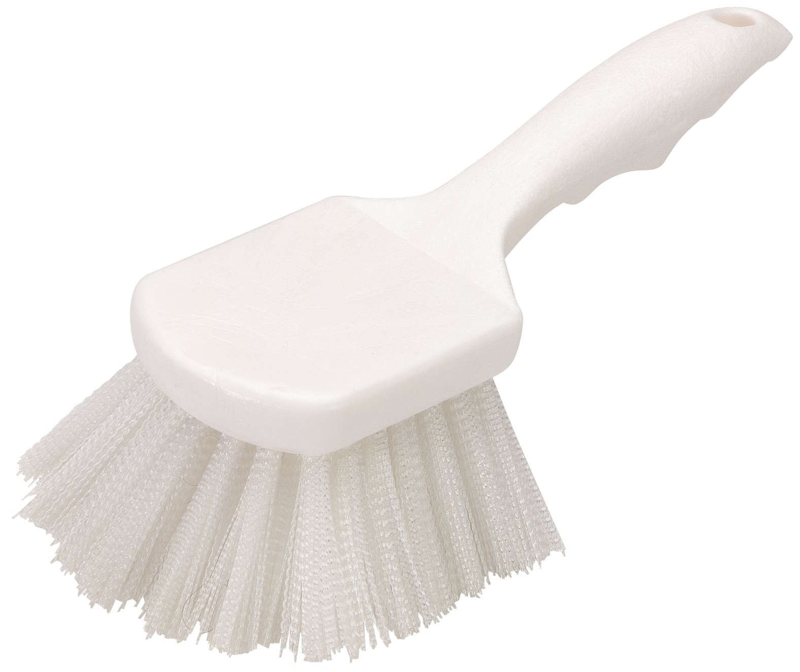 Carlisle Flo-pac White Utility Scrub Brush With Nylon Bristles, 8 Inch -- 12 Per Case