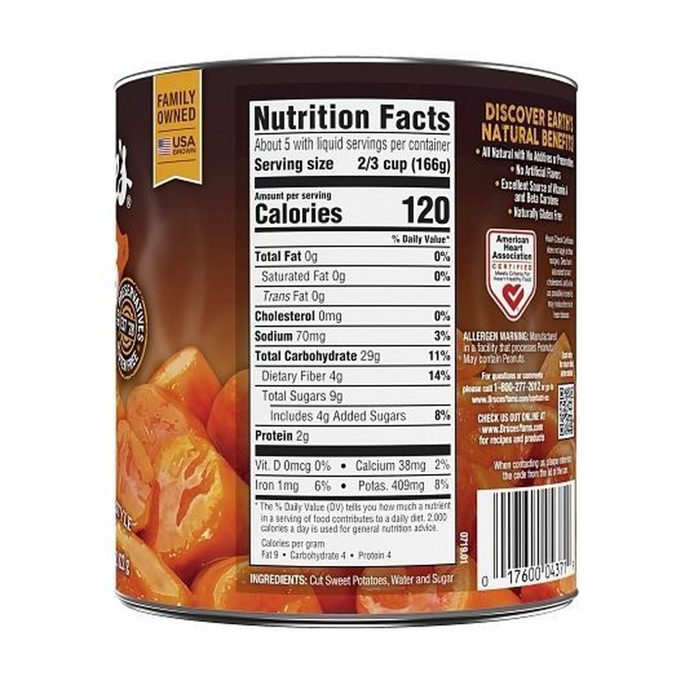 Bruce's Yams Cut Potatoes In Syrup, 29 Ounce -- 12 Per Case