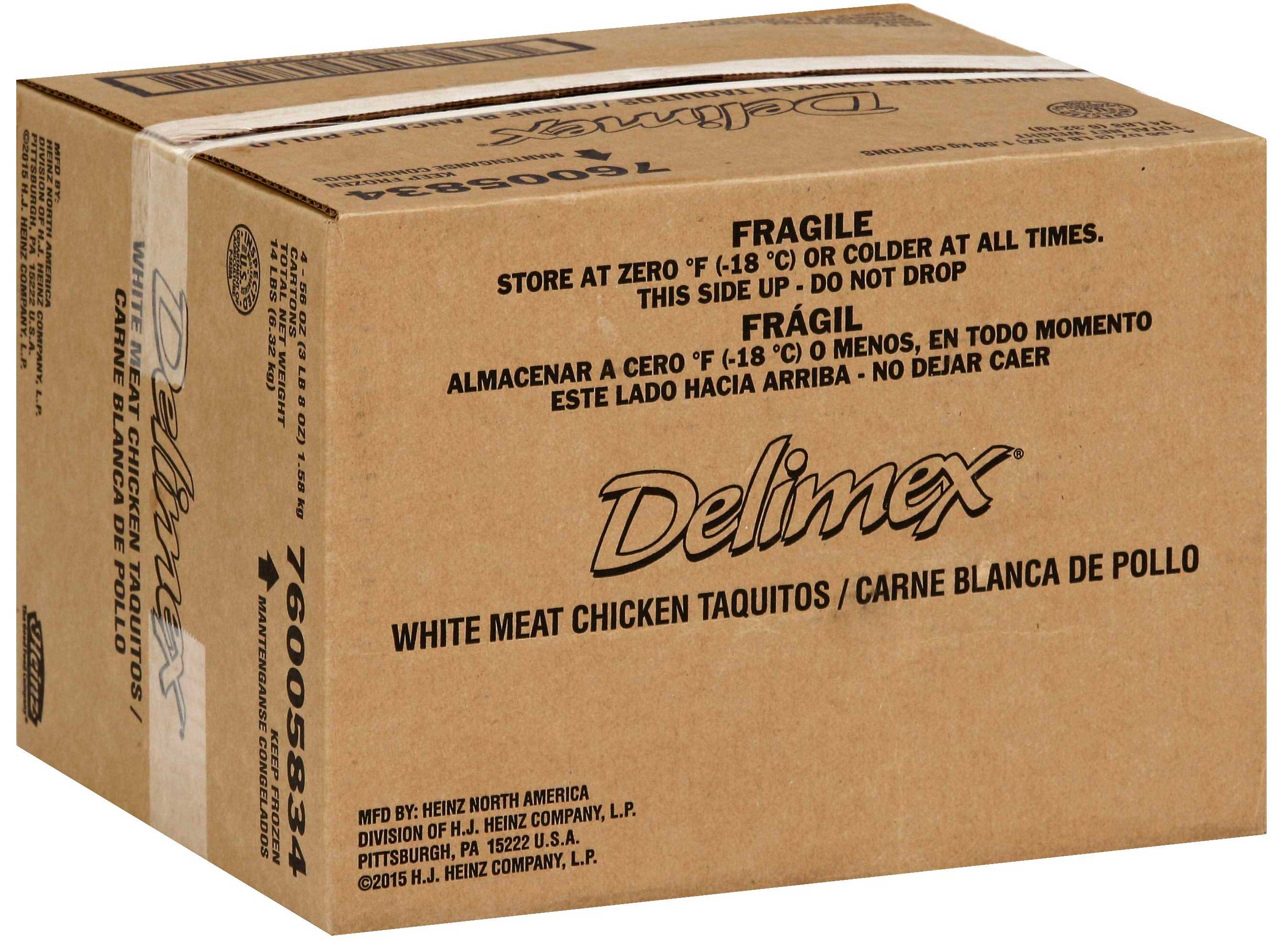 Delimex White Meat Chicken Corn Taquito | FoodServiceDirect Delimex White Meat Chicken Corn Taquito | FoodServiceDirect