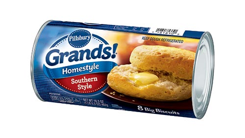 Pillsbury Grands Homestyle Southern Style Biscuits 16.3 Ounce -- 12 per case.