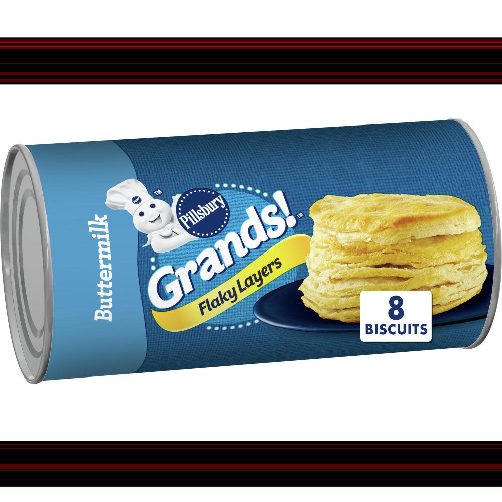 Pillsbury Grands Flaky Layers Unbaked Buttermilk Biscuit, 16.3 Ounce -- 12 per case.