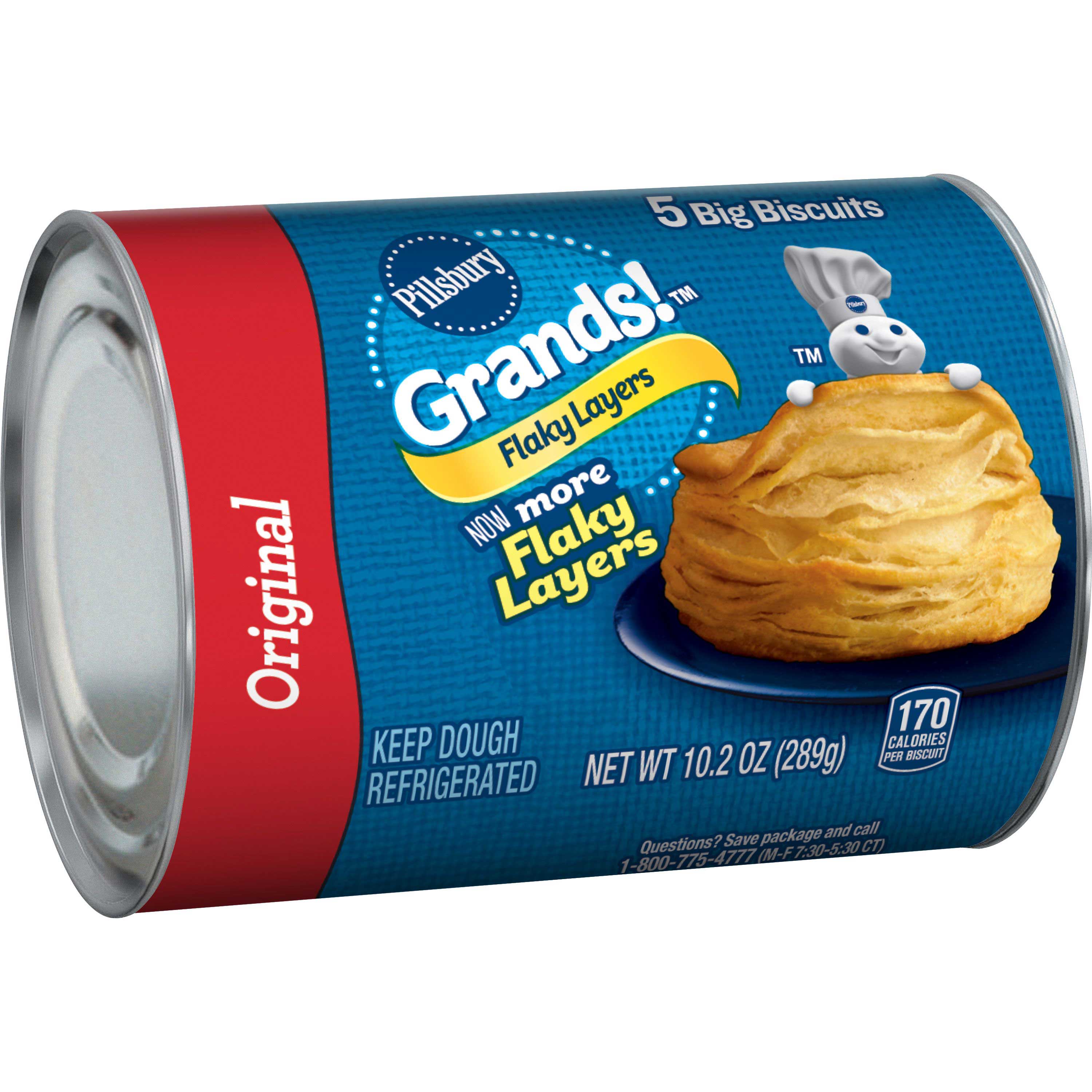 Pillsbury Grands Unbaked Flaky Layers Original Biscuits