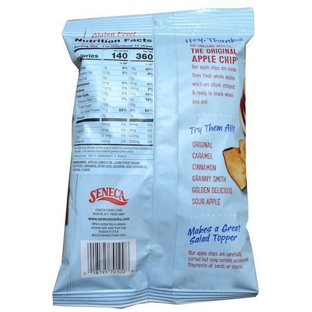 Seneca Cinnamon Apple Chips, 2.5 Ounce -- 6 Per Case