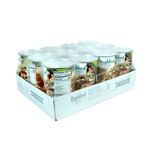 Highland Market Merit Roasted Beef Gravy, 50 Ounce -- 12 Per Case