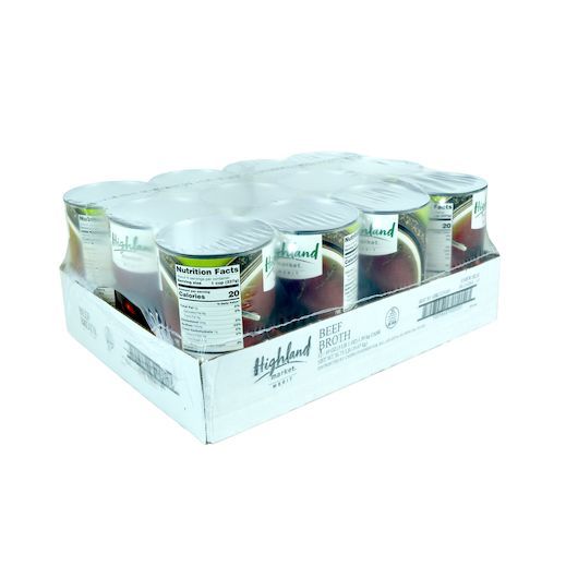 Highland Market Merit Beef Broth, 49 Ounce -- 12 Per Case