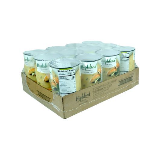 Highland Market Essentials Cream Of Mushroom Soup, 50 Ounce -- 12 Per Case