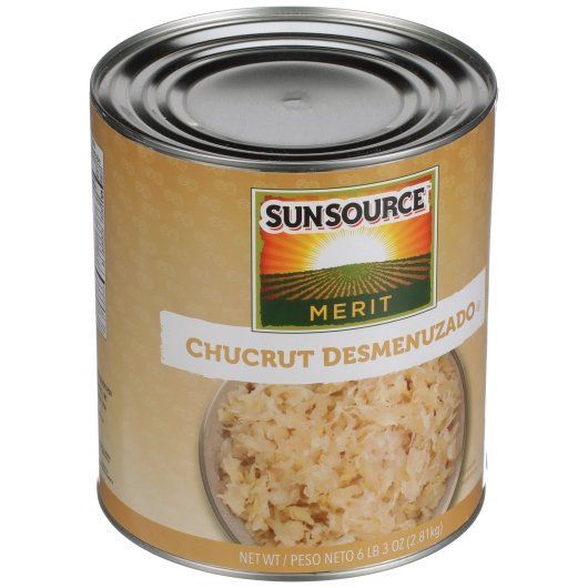 Sunsource Merit Shredded Sauerkraut, 99 Ounce -- 6 Per Case