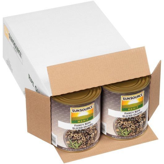 Sunsource Merit Ripe Sliced Olives, 55 Ounce -- 6 Per Case