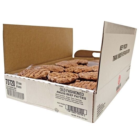 Rangeline Flame Broiled Angus Old Fashioned Style Beef Burger, 4 Ounce -- 40 Per Case