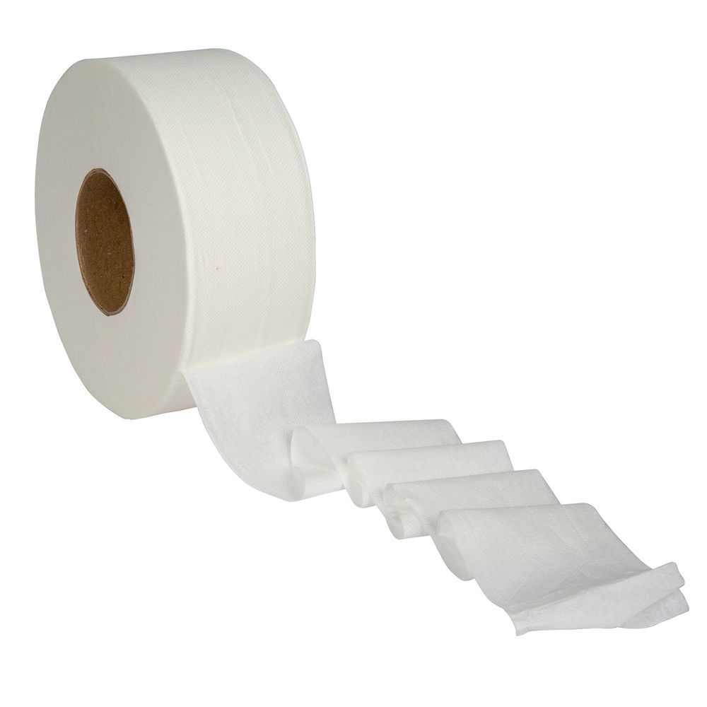 Companions Essentials White 2 Ply Jumbo Roll Bath Tissue, 700 Feet -- 12 Per Case