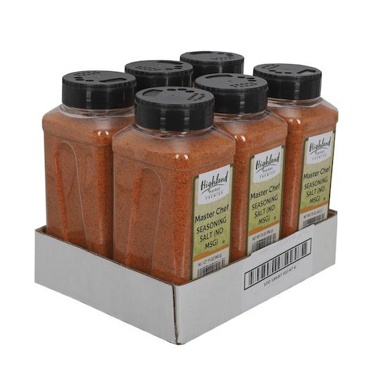 Highland Market Premier No Msg Seasoned Salt, 35 Ounce -- 6 Per Case