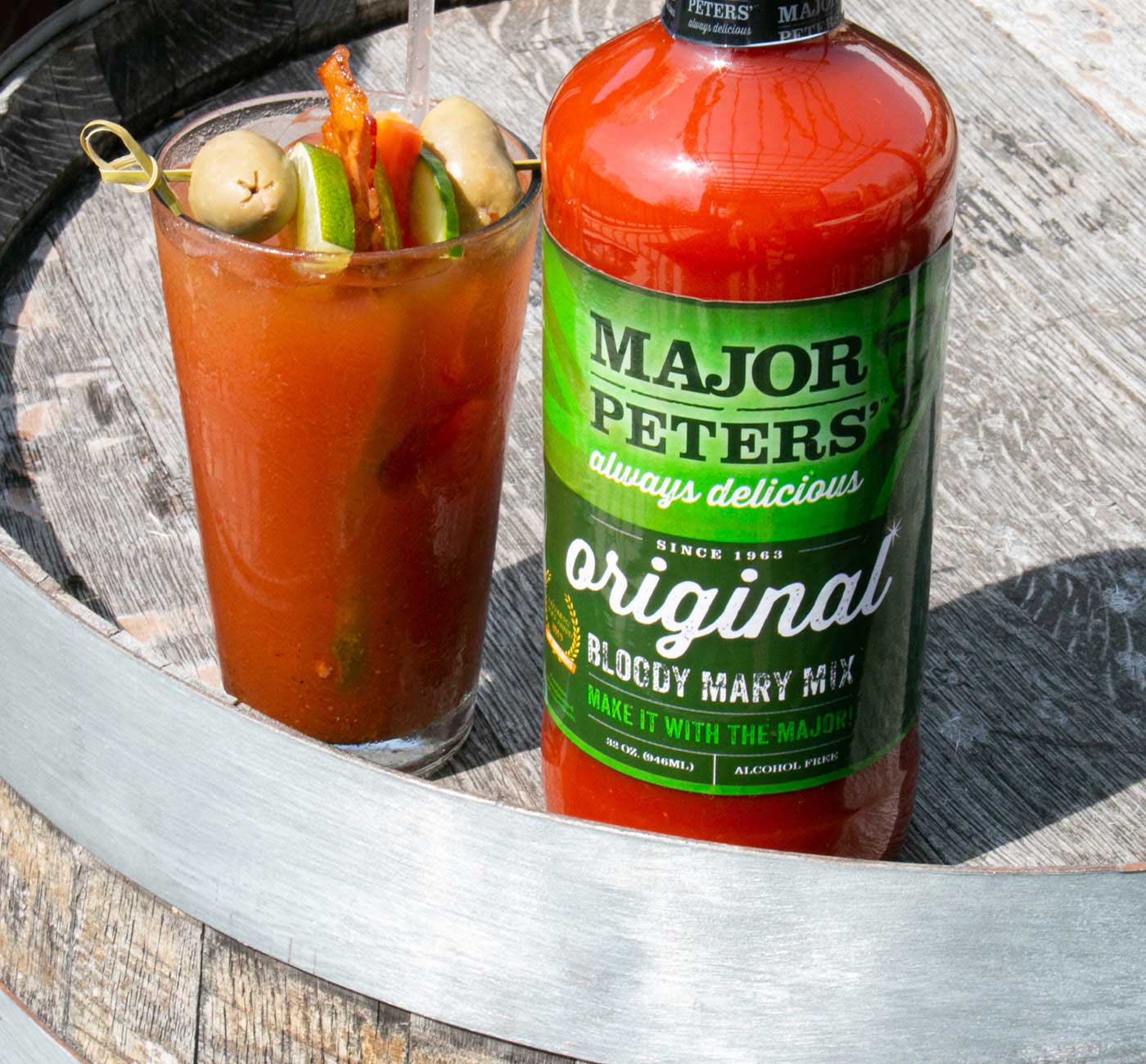 Major Peters Original Bloody Mary Mix, 32 Fluid Ounce -- 12 per case