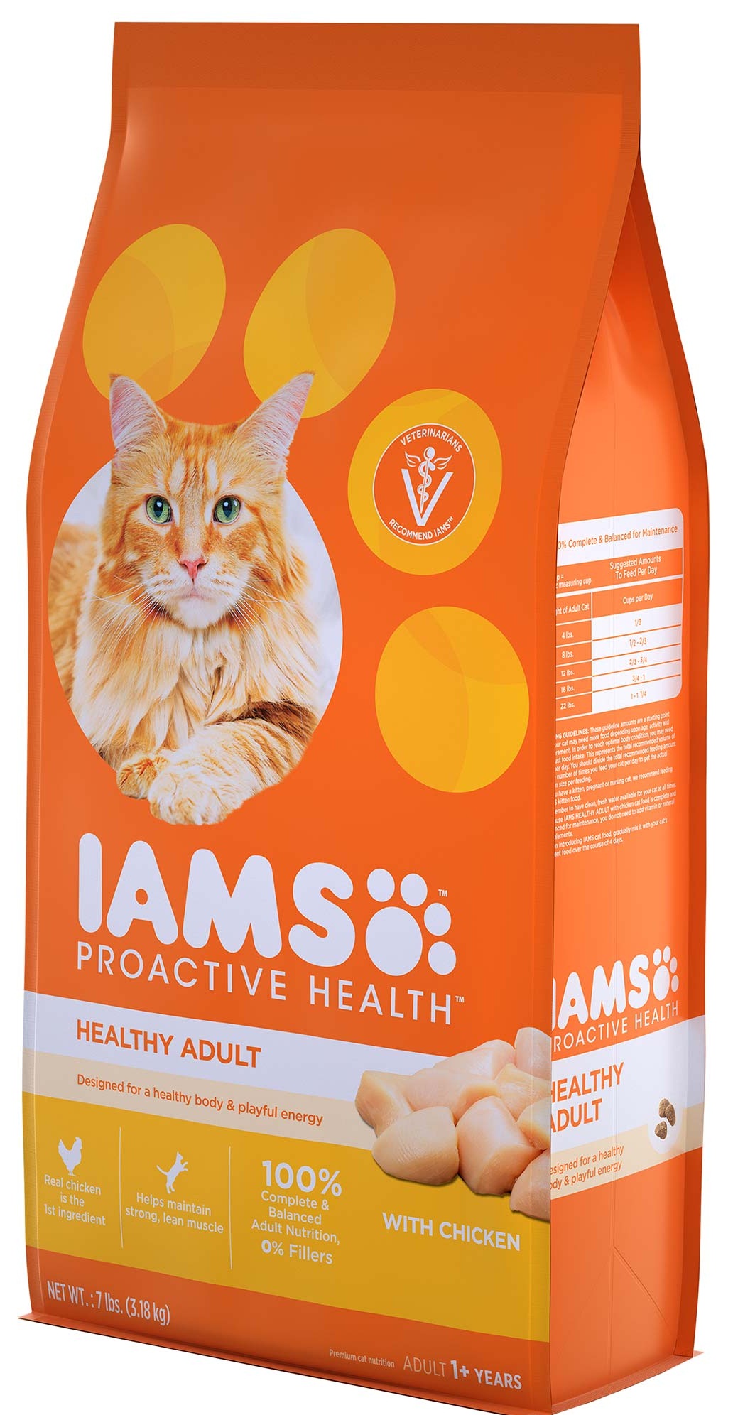 Iams Proactive Health Adult Original Chicken Cat Food, 7 Pound -- 4 Per Case