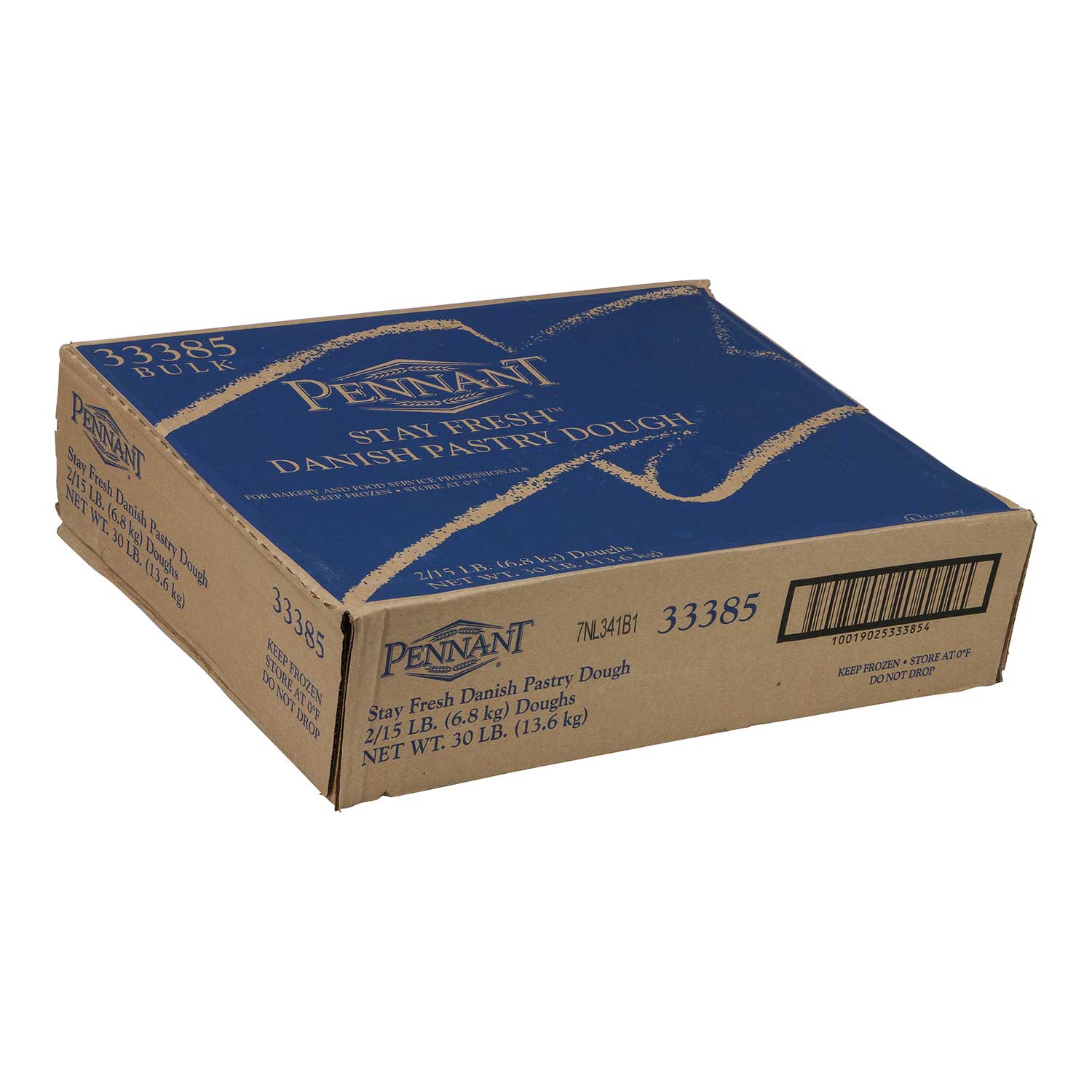 Pennant Foods Flat Stay Fresh Danish Dough, 15 Pound -- 2 Per Case