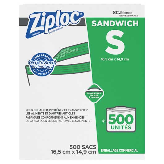 Ziploc Sandwich Bag, 500 Count