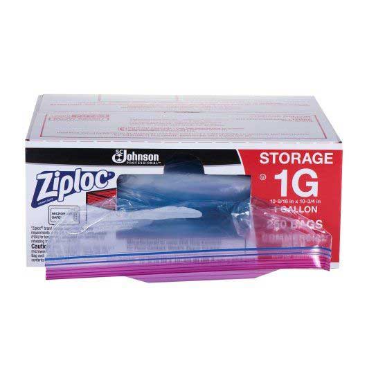Ziploc Storage Bag, 1 Gallon -- 250 Per Case