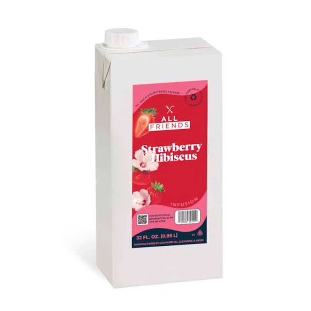 All Friends Strawberry Hibiscus Grapefruit Functional Beverage, 32