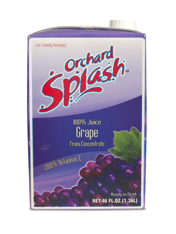 Orchard Splash 100 Percent Grape Juice Ready To Serve, 46 Ounce -- 12 Per Case