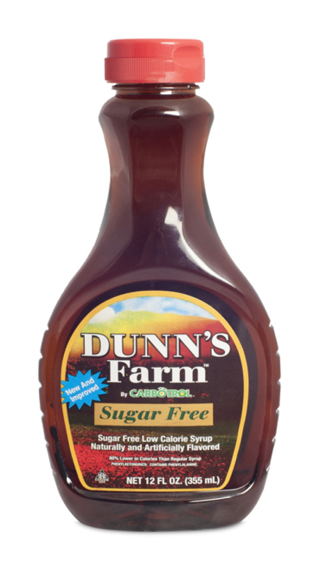 Low Calorie Dunns Farm Maple Pancake Syrup, 12 Ounce --  12 Case