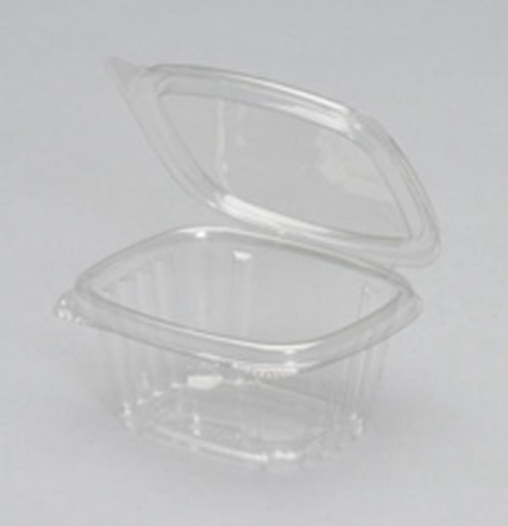 Secure Seal Clear Polyethylene Terephthalate Rectangular Deli Container, 6 Ounce -- 400 Per Case