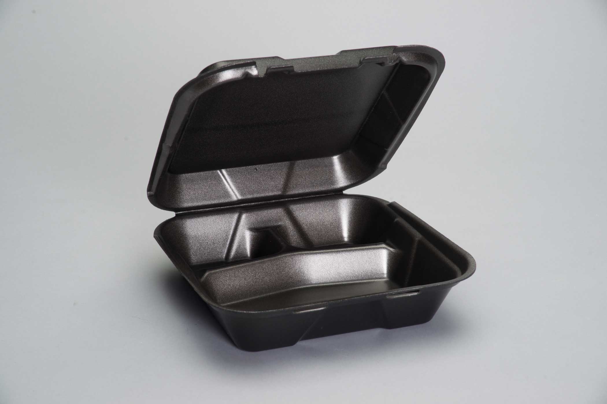 Genpak 3 Compartment Vented Container, 8 Inch -- 200 Per Case