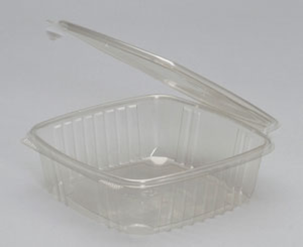Secure Seal Clear Polyethylene Terephthalate Rectangular Deli Container With Lid, 48 Ounce -- 200 Per Case