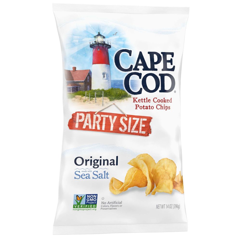 Cape Cod Original Salted Kettle Cooked Potato Chips, 14 Ounce -- 9 Per Case