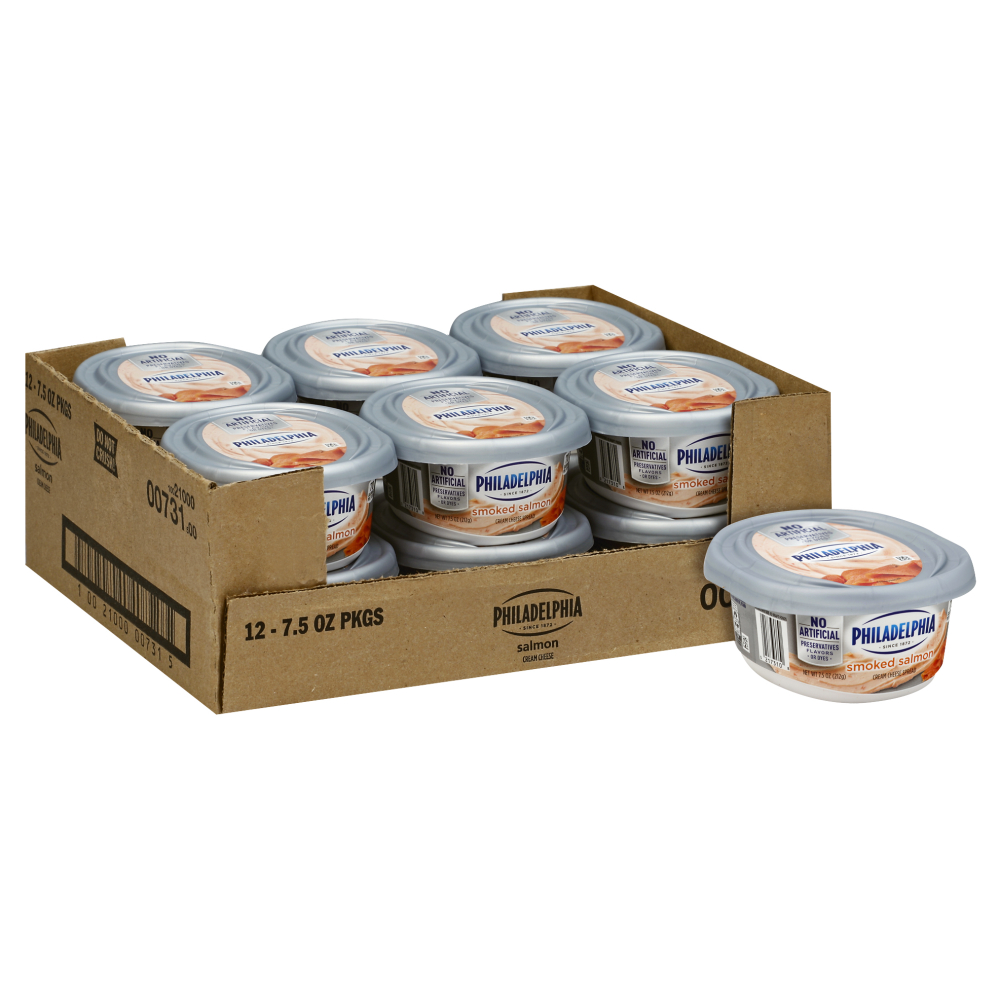 Philadelphia Smoked Salmon Cream Cheese Spread Case | FoodServiceDirect