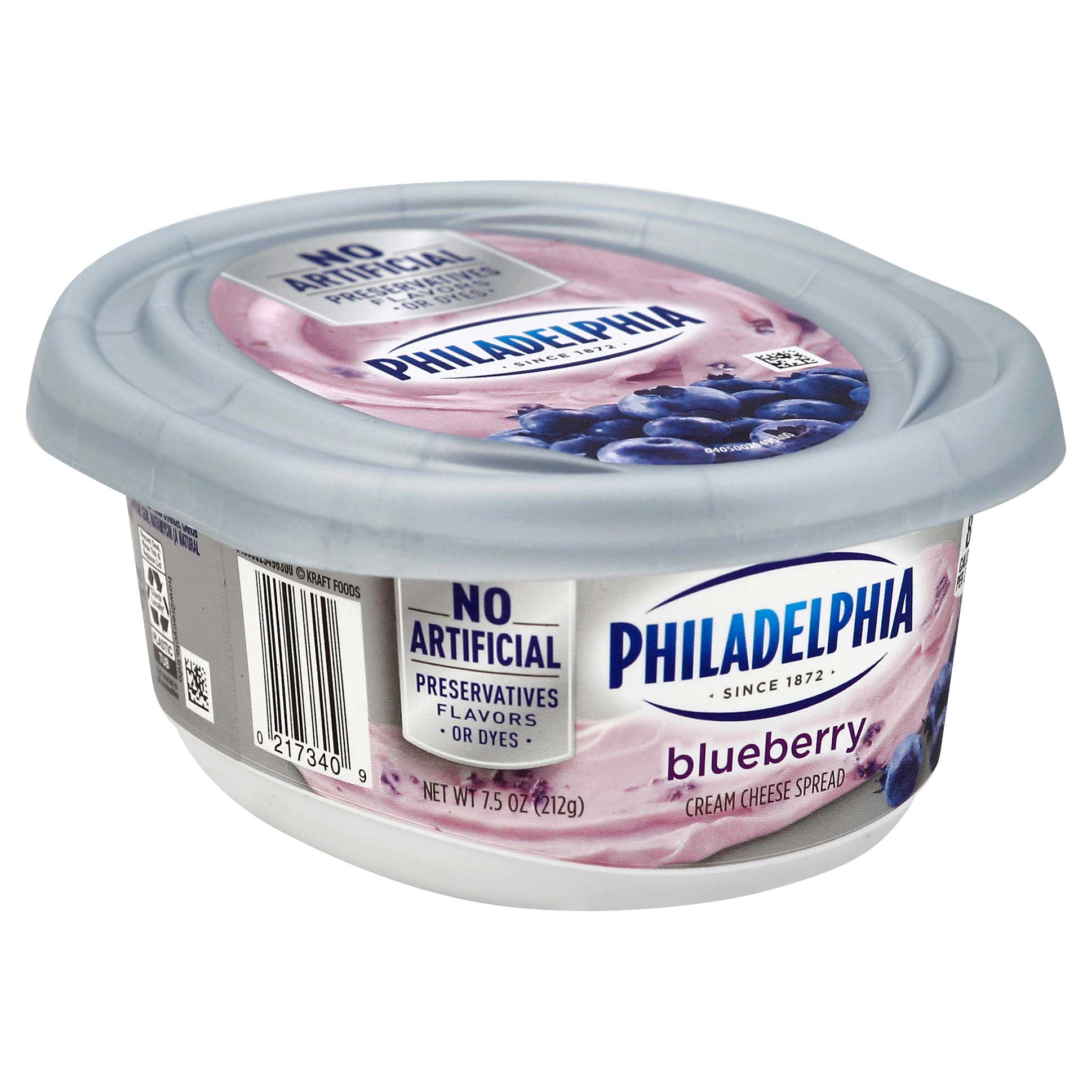 Philadelphia Blueberry Cream Cheese Spread, 7.5 Ounce -- 12 per case