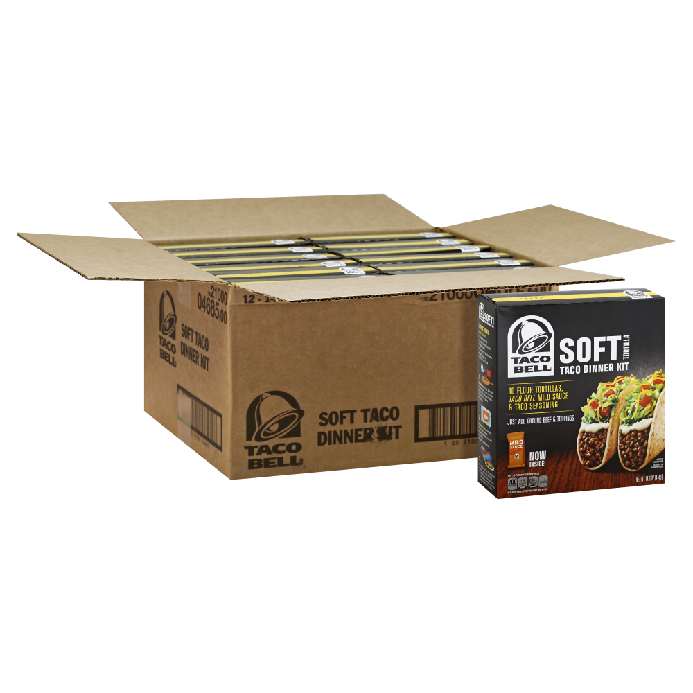 Taco Bell Soft Tortilla Taco Dinner Kit, 14.6 Ounce -- 12 Per Case