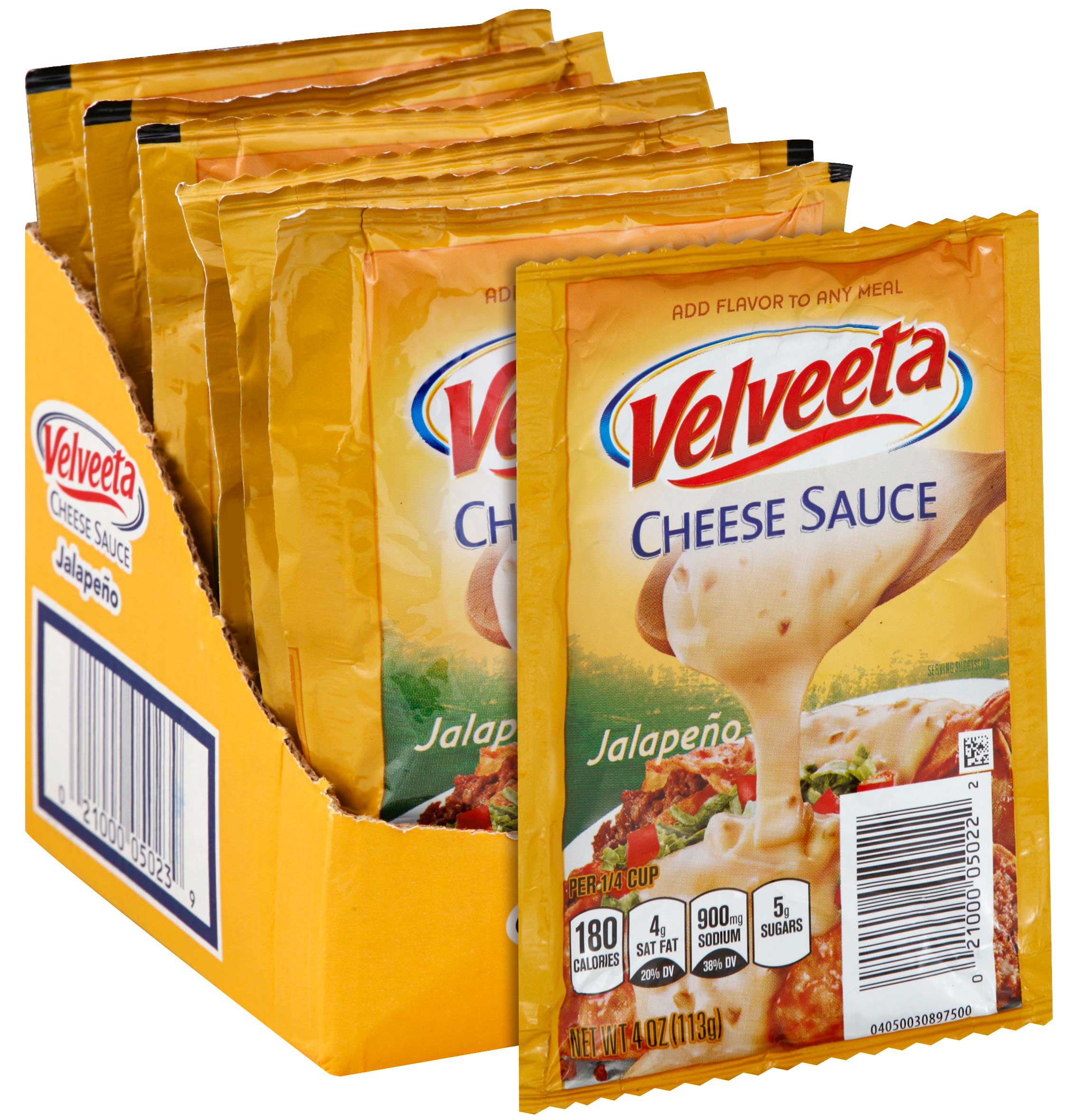Velveeta Jalapeno Cheese Sauce, 4 Ounce, 6 Count -- 4 Per Case