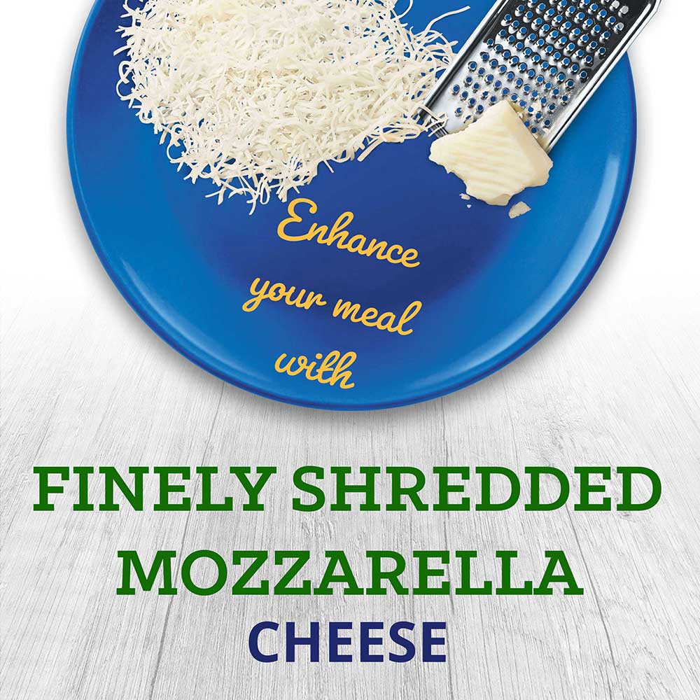 Kraft Zip Pak Finely Shredded Mozzarella Cheese, 8 Ounce