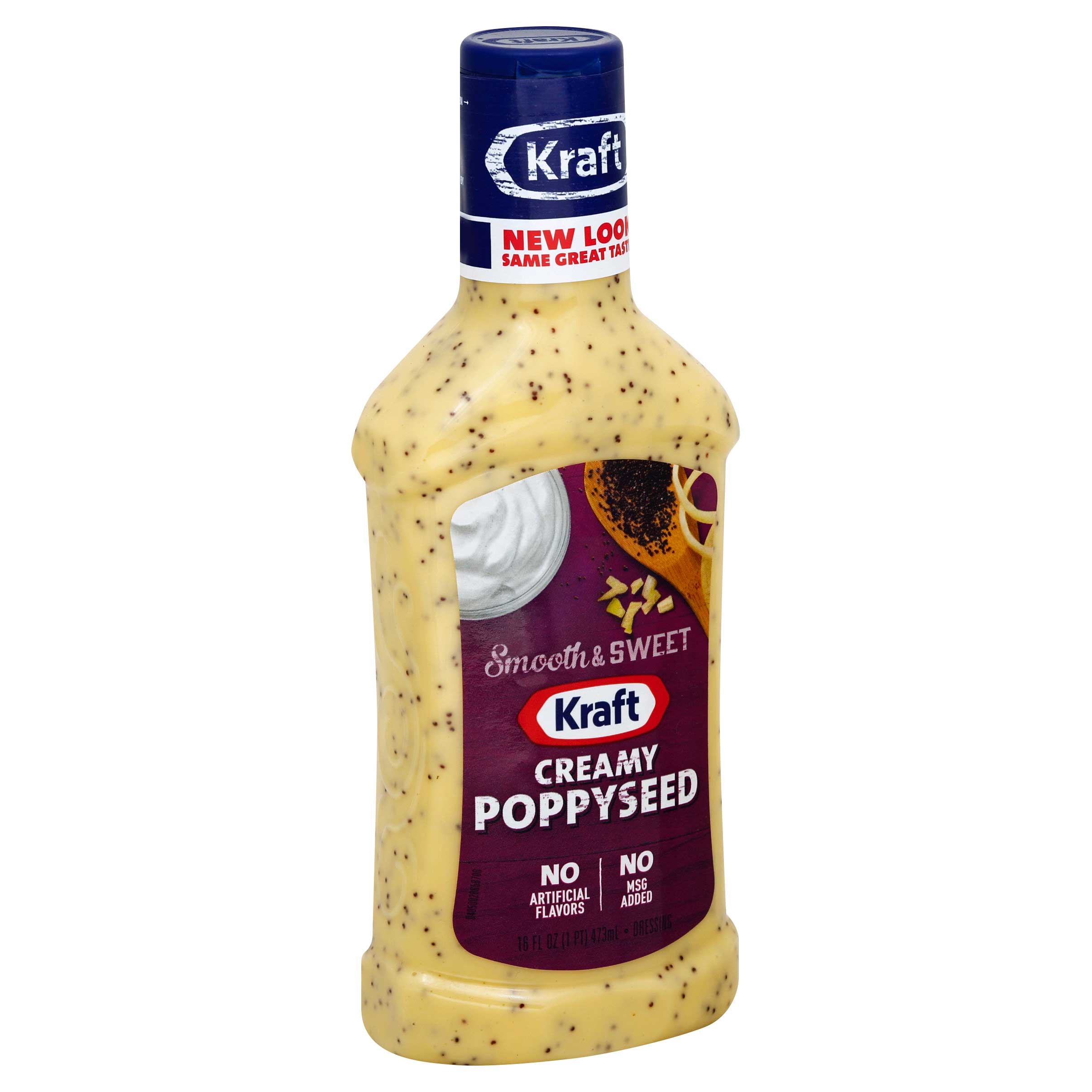 Kraft Creamy Poppyseed Dressing, 16 Fluid Ounce -- 6 per case.