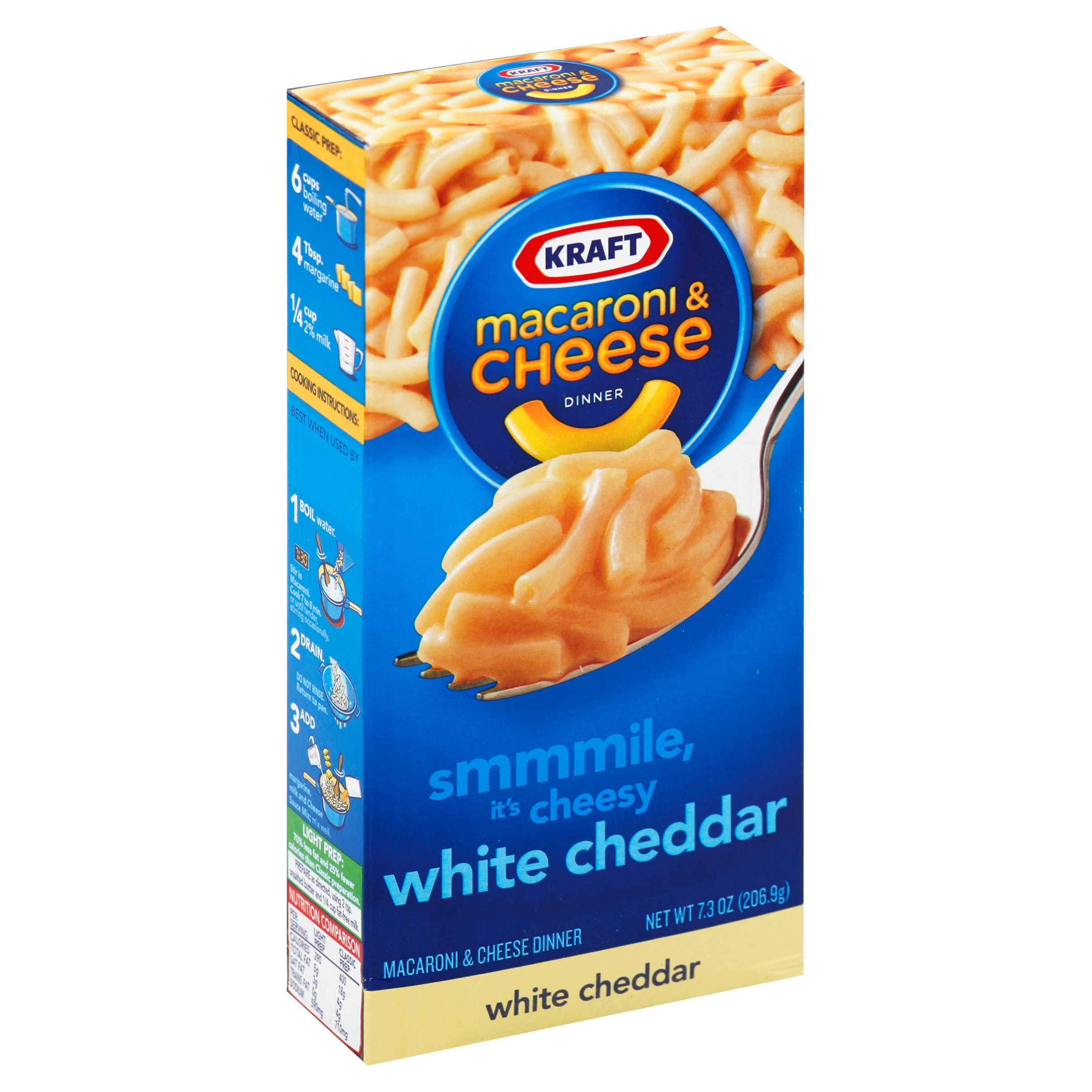 Kraft Homestyle White Macaroni and Cheddar Cheese, 7.3 Ounce