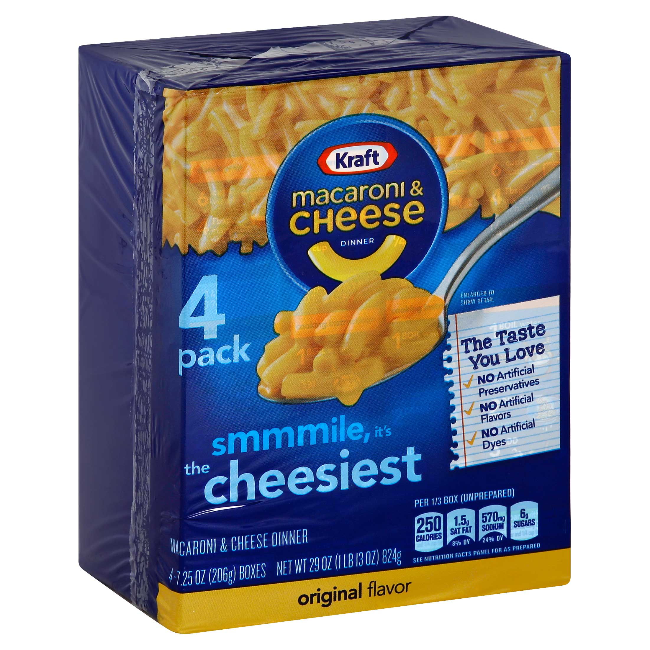 Kraft Macaroni and Cheese, 29 Ounce -- 6 per case.