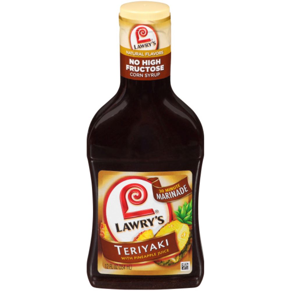 Lawrys Teriyaki Pineapple Marinade, 12 Ounce -- 6 Case