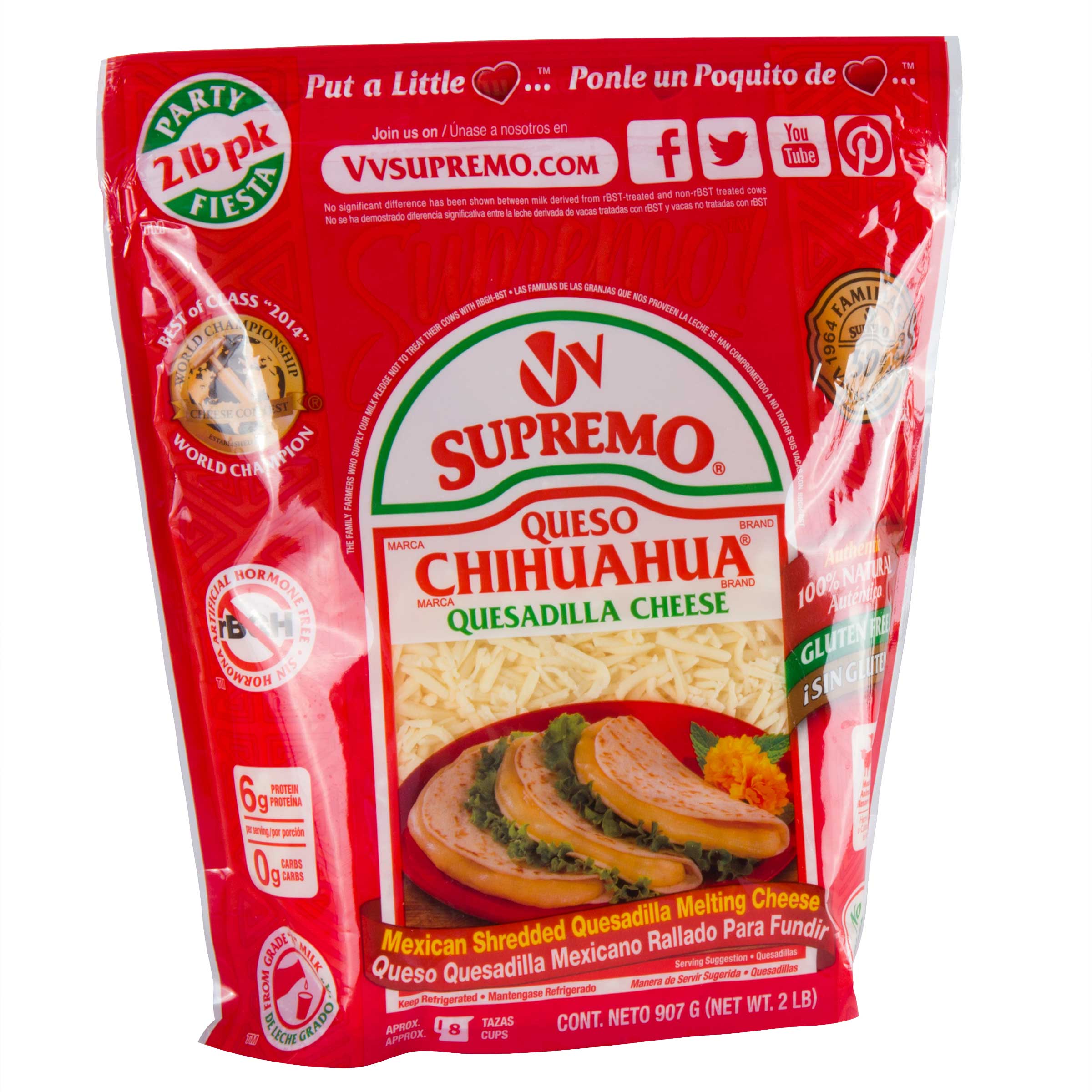 【中古】 Supremo Queso Chihuahua Shredded Quesadilla Cheese, 2 Pound 2人掛け・3人掛けソファ