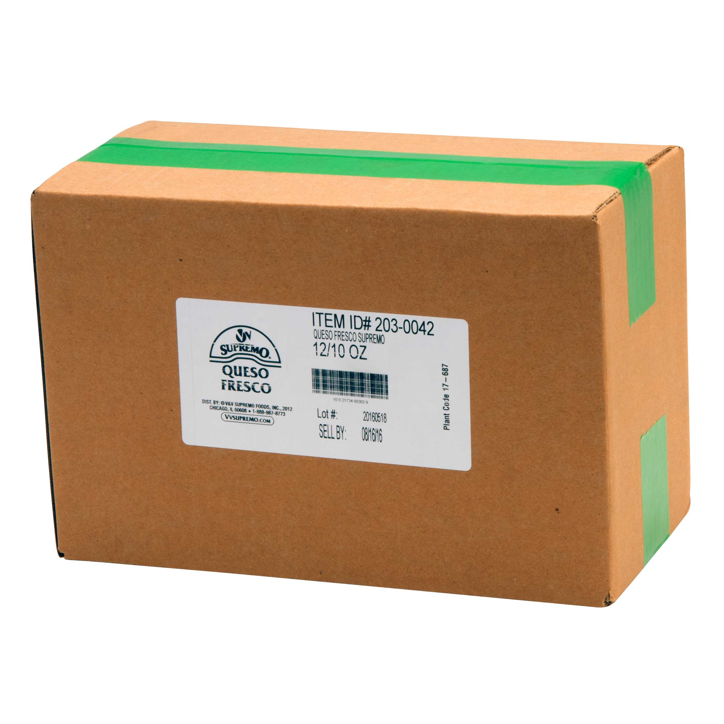 VV Supremo Queso Fresco Fresh Crumbling Cheese, 10 Ounce
