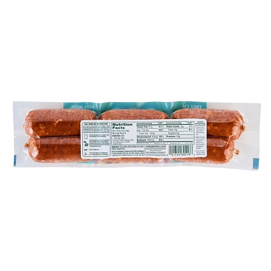 V&v Supremo Chorizo Pork Mexican Style Sausage No Fillers, 14 Ounce -- 12 Per Case