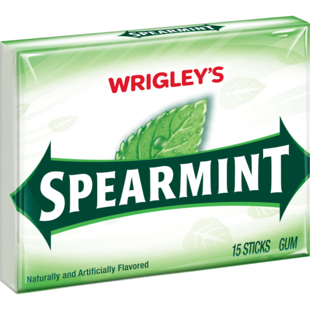 Spearmint Gum, 15 Count -- 120 Per Case