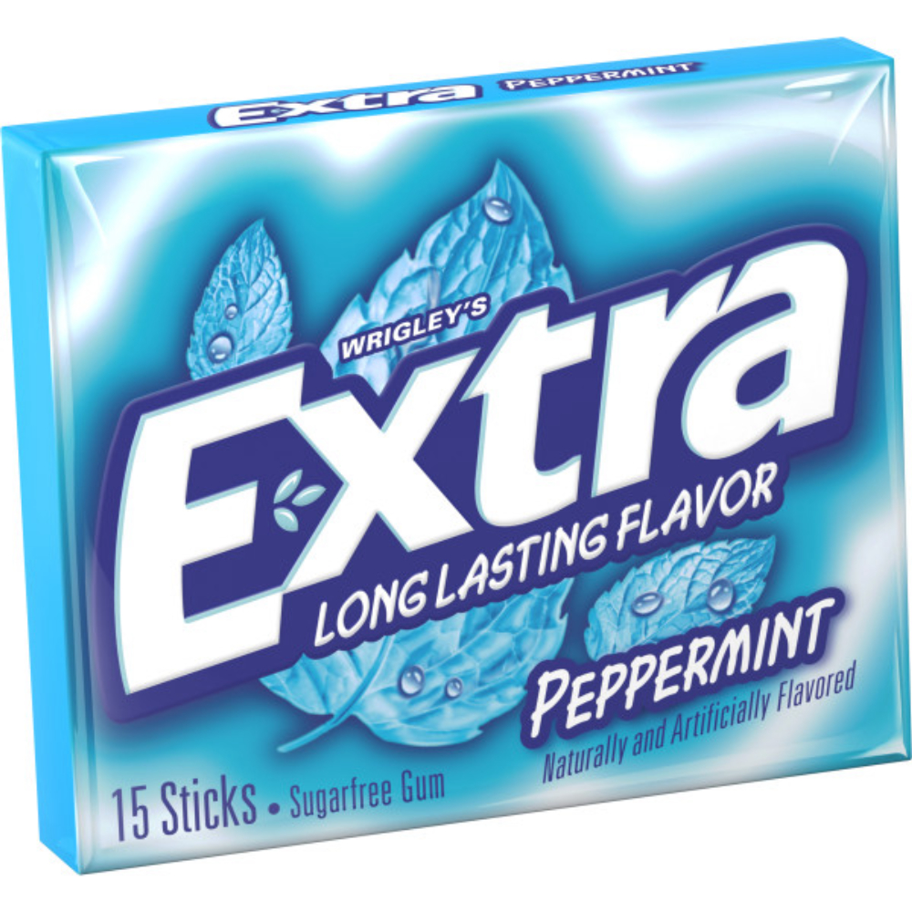 Extra Single Serve Peppermint Gum, 150 Count -- 12 Per Case