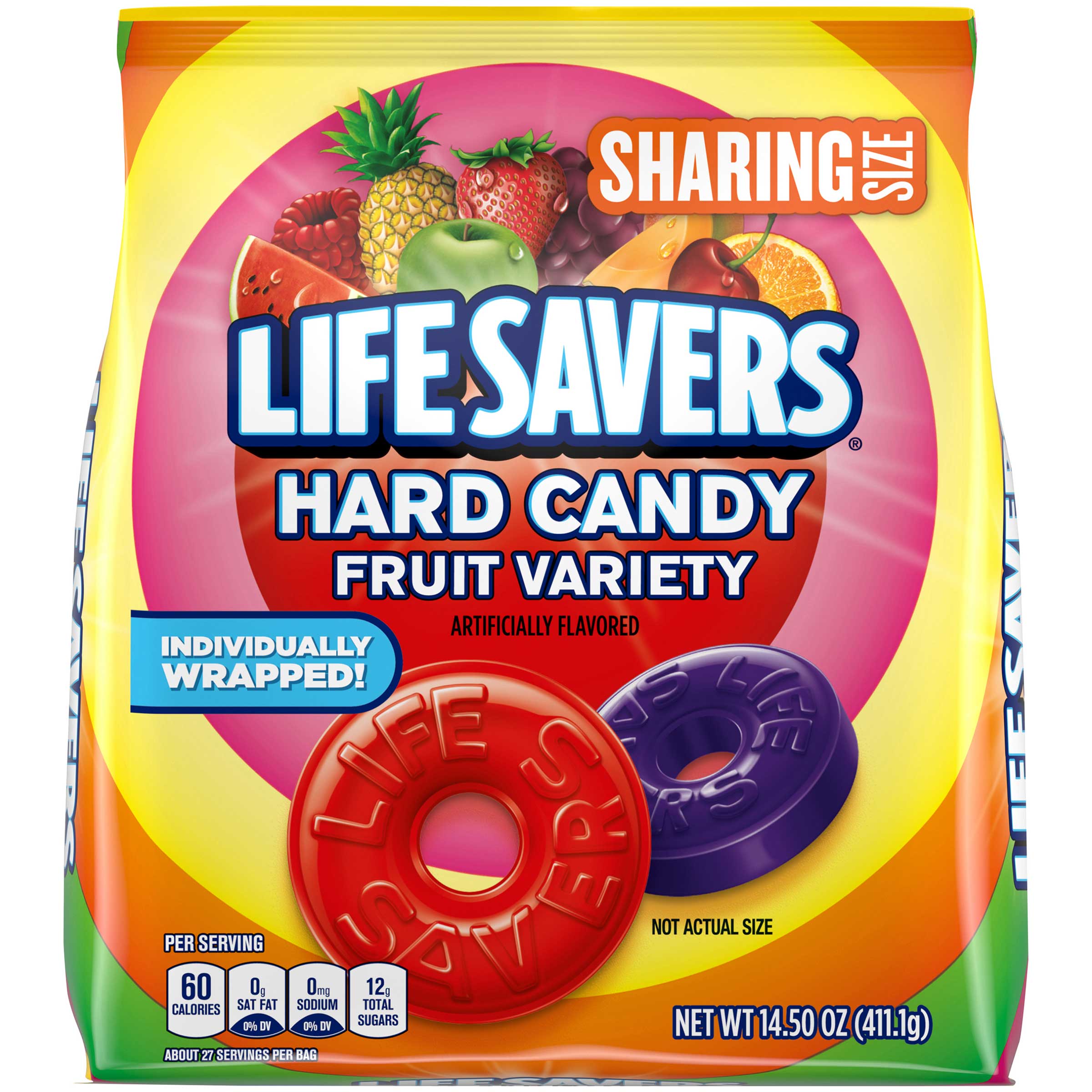 Lifesavers Variety Fruit Hard Candy, 14.5 Ounce Stand Up Pouch