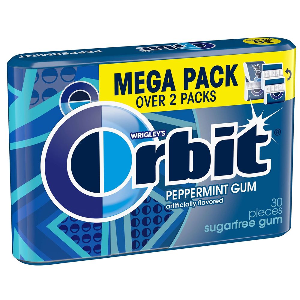 Orbit Peppermint Sugar Free Chewing Gum - Mega Pack, 2.011 Ounce -- 48 Per Case